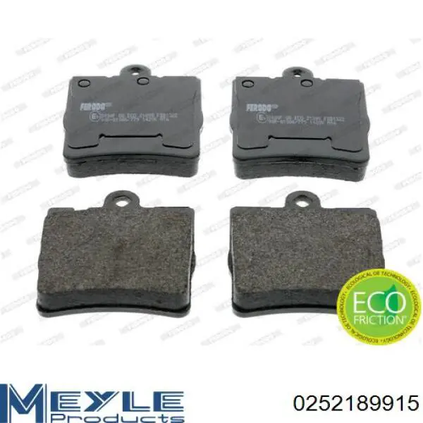 A0034202820 Mercedes pastillas de freno traseras