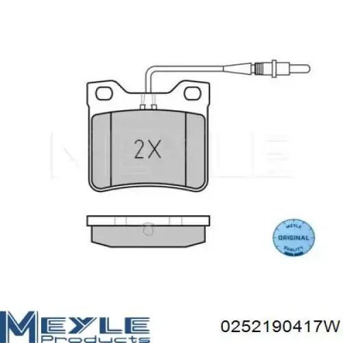 A6384230110 Mercedes pastillas de freno traseras