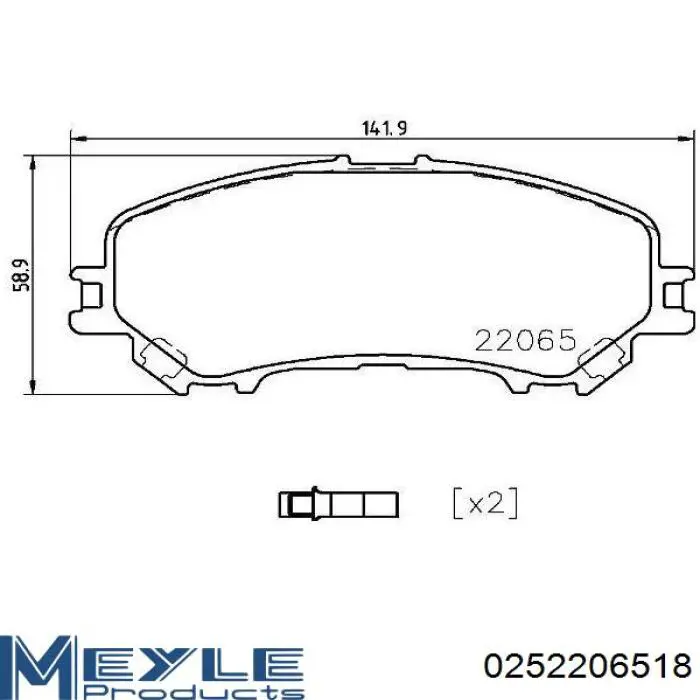  Pastillas de freno delanteras para Nissan Qashqai 2 