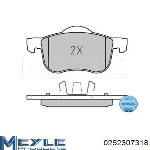  Pastillas de freno delanteras para Volvo S80 1 