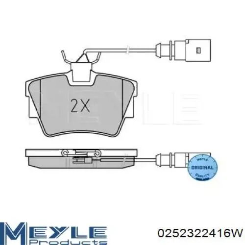  Pastillas de freno traseras para Volkswagen Transporter 70XB, 70XC, 7DB, 7DW