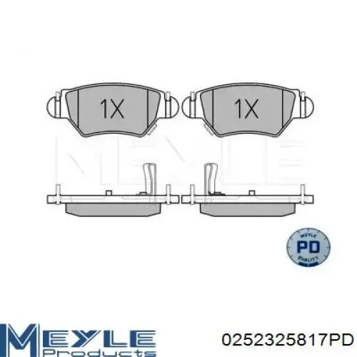 FD6789N Necto pastillas de freno traseras