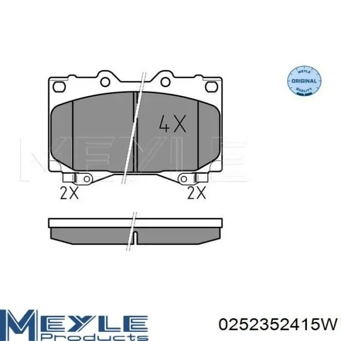 0446560140 Toyota pastillas de freno delanteras