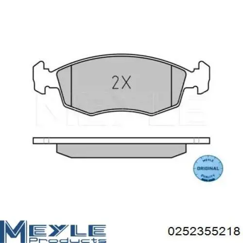 025 235 5218 Meyle pastillas de freno delanteras