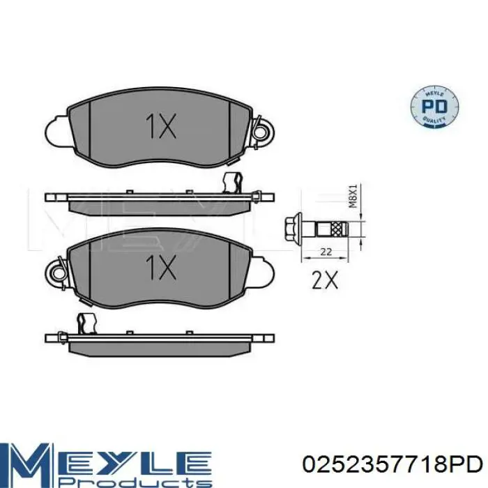 1535016S Formpart/Otoform pastillas de freno delanteras