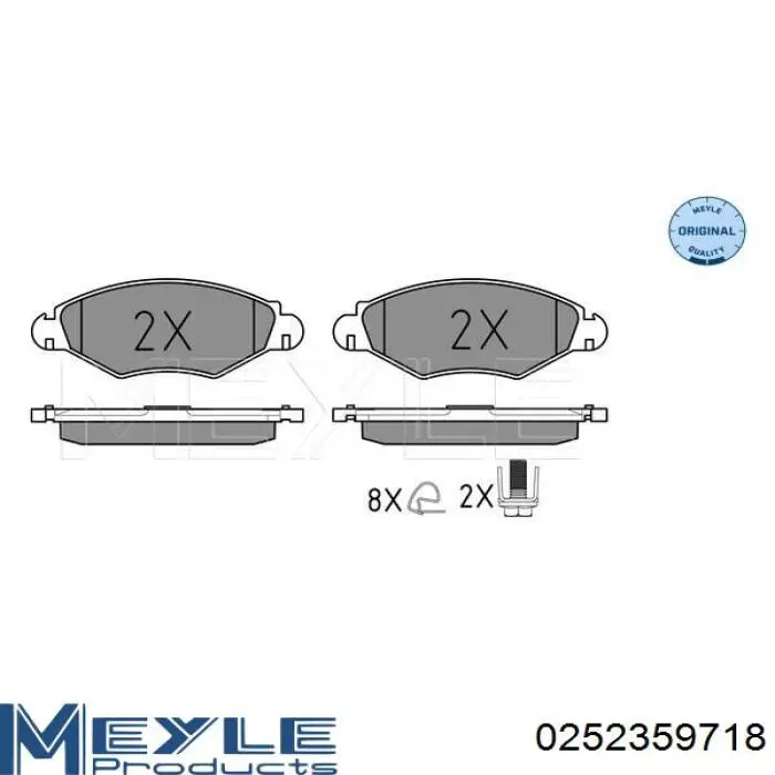  Pastillas de freno delanteras para Peugeot 206 