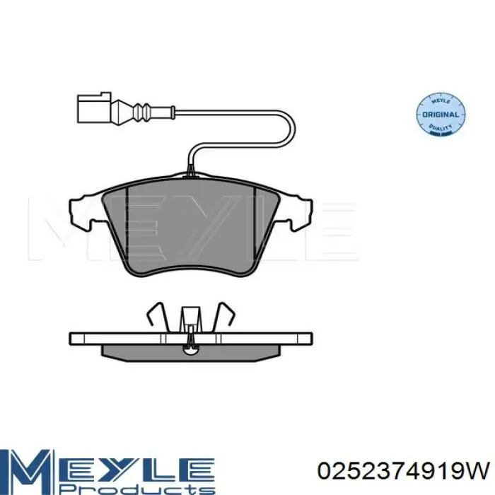 0252374919W Meyle pastillas de freno delanteras