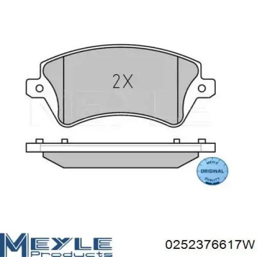 1617263380 Peugeot/Citroen pastillas de freno delanteras