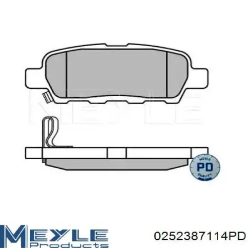  Pastillas de freno traseras para Nissan Qashqai 2 