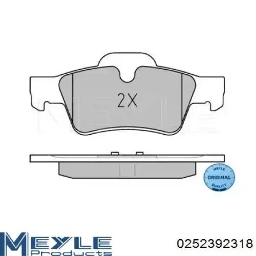  Pastillas de freno traseras para Mercedes GL X164