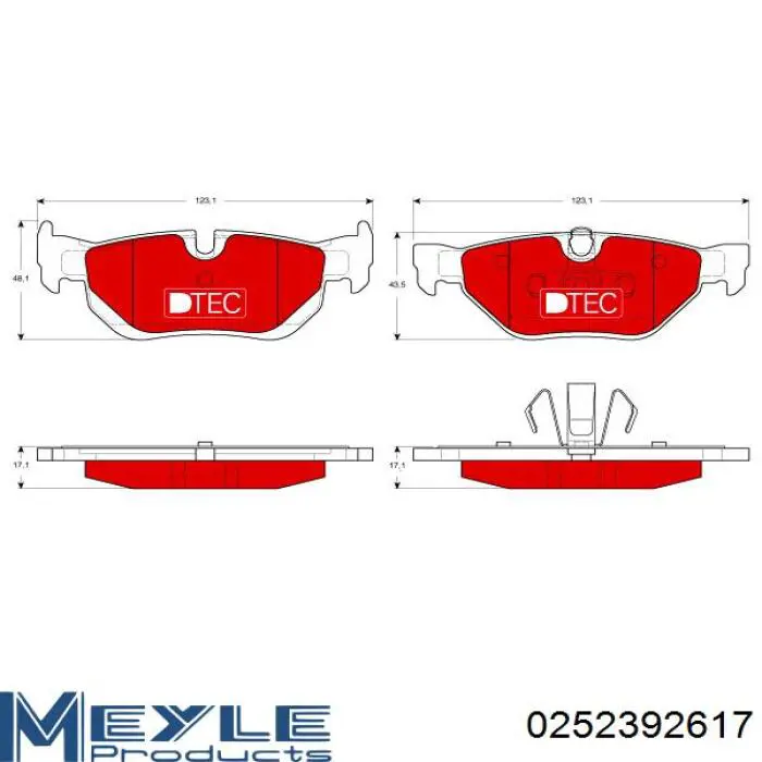  Pastillas de freno traseras para BMW X1 E84