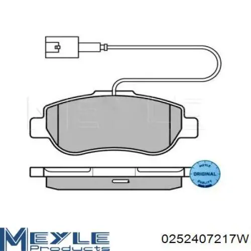 BPA1100.11 Open Parts pastillas de freno delanteras