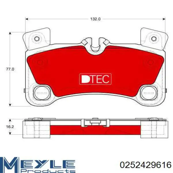 95535293963 Porsche pastillas de freno traseras