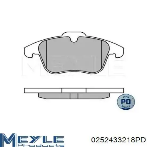 0252433218PD Meyle pastillas de freno delanteras