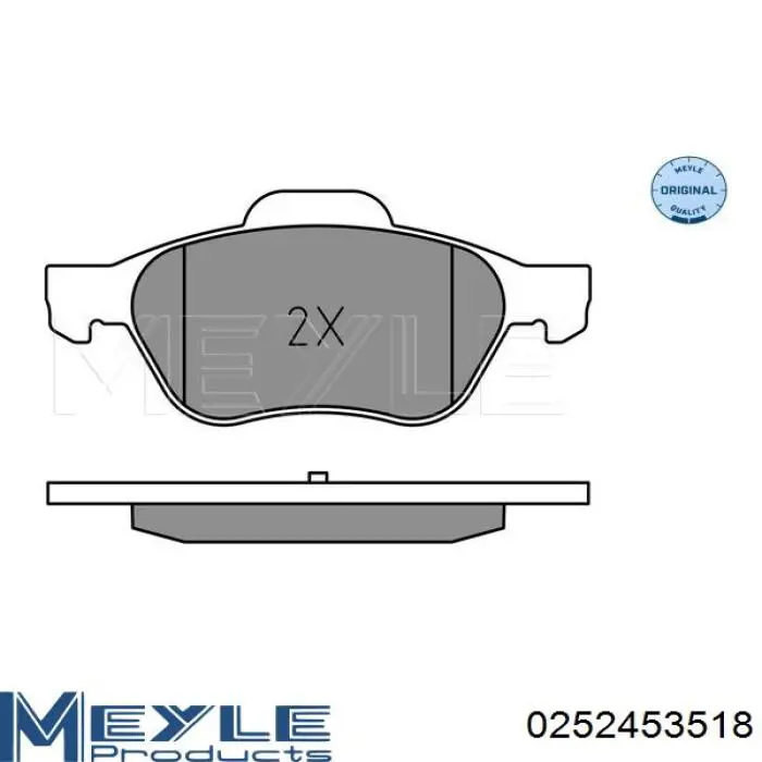  Pastillas de freno delanteras para Renault Megane 2 