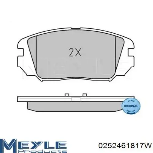 581013LA11 Hyundai/Kia pastillas de freno delanteras