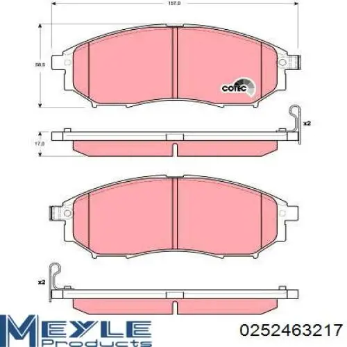  Pastillas de freno delanteras para Nissan Qashqai 1 