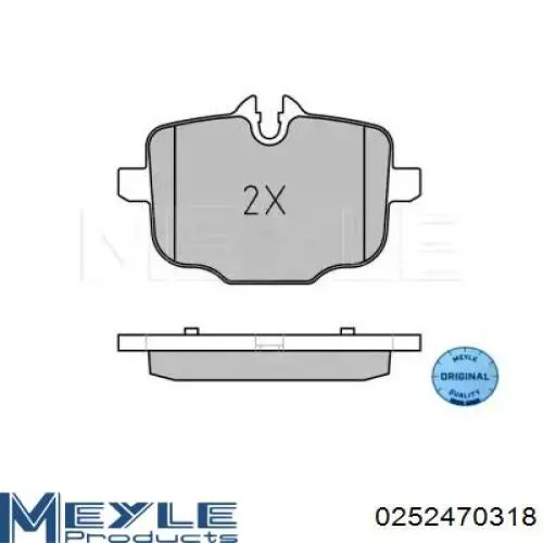  Pastillas de freno traseras para BMW 5 G30, F90