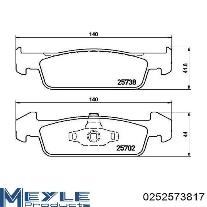  Pastillas de freno delanteras para Renault LOGAN 2 