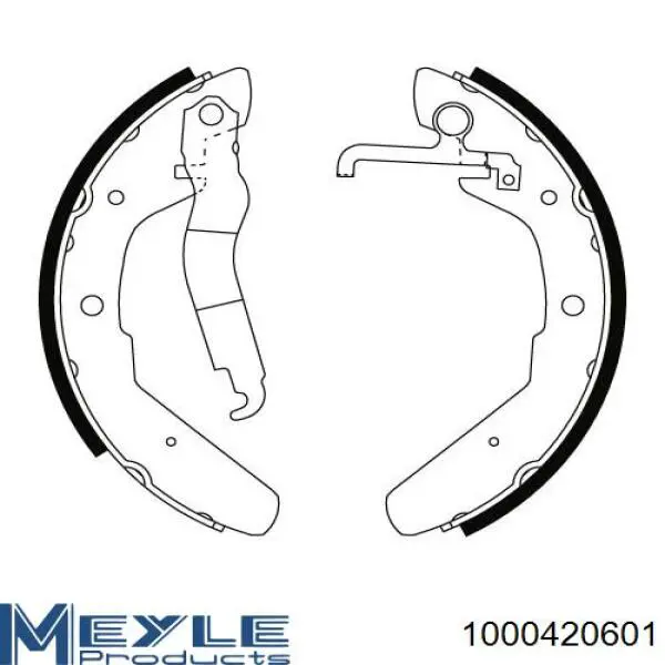  Zapatas de frenos de tambor traseras para Volkswagen Transporter 3 