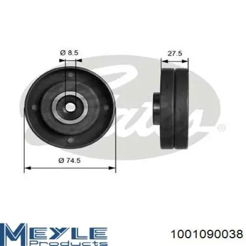  Rodillo intermedio de correa dentada para Volvo 760 704, 764