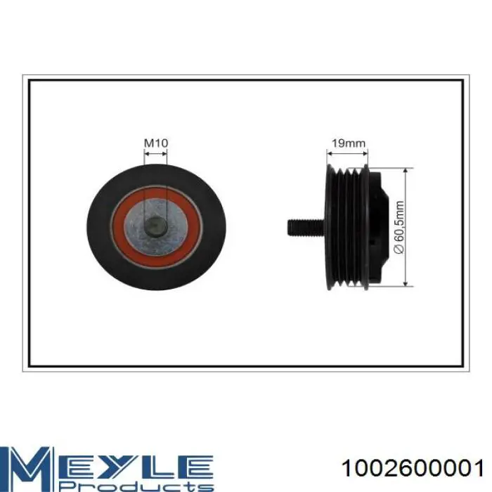 531 0309 10 Polcar tensor de correa, correa poli v