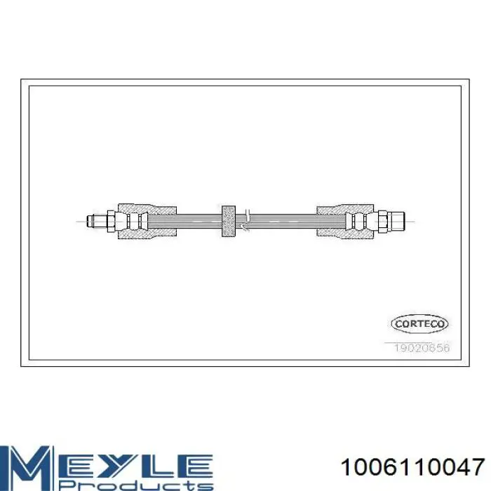 1006110047 Meyle tubo flexible de frenos trasero