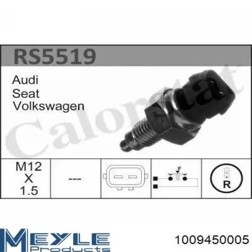  Interruptor, piloto de marcha atrás para Volkswagen Transporter 70XB, 70XC, 7DB, 7DW