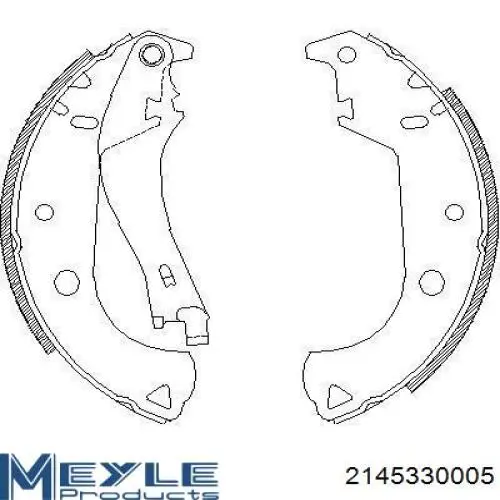 68096582AA Chrysler zapatas de frenos de tambor traseras