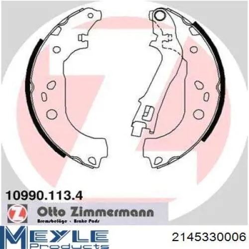  Zapatas de frenos de tambor traseras para Fiat Fiorino 225