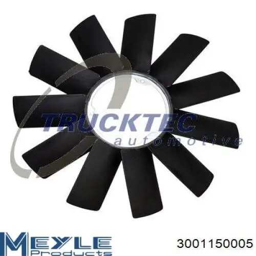 300 115 0005 Meyle rodete ventilador, refrigeración de motor