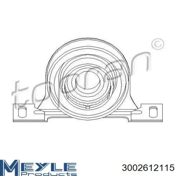 3002612115 Meyle suspensión, árbol de transmisión