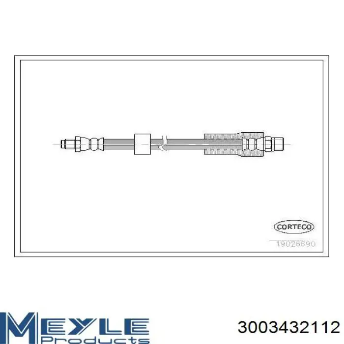  Tubo flexible de frenos trasero para BMW 7 E38