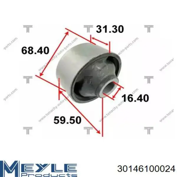  Silentblock de suspensión delantero inferior para Toyota Corolla E15