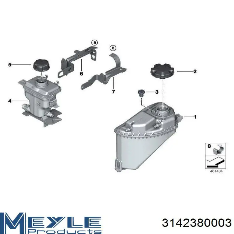 314 238 0003 Meyle tapón de expansión de refrigerante/anticongelante