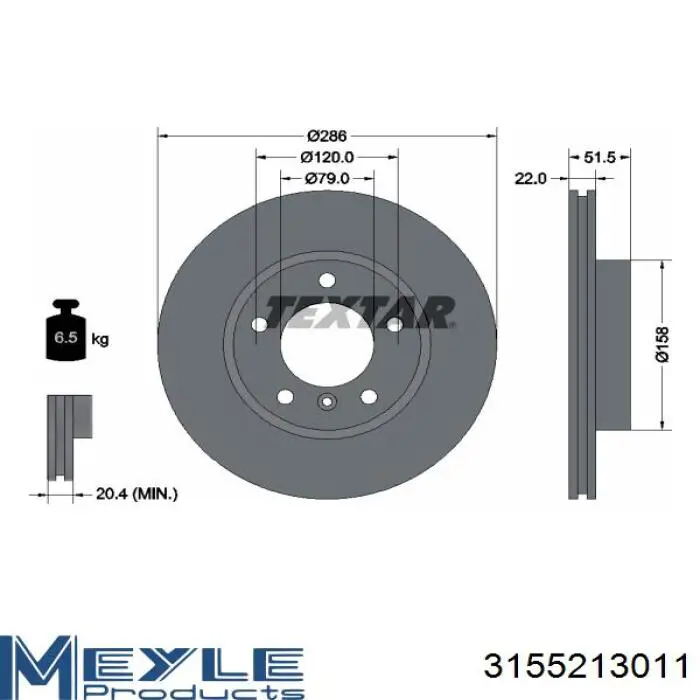  Freno de disco delantero para BMW 3 E36