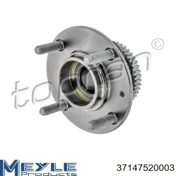 37-14 752 0003 Meyle cubo de rueda trasero