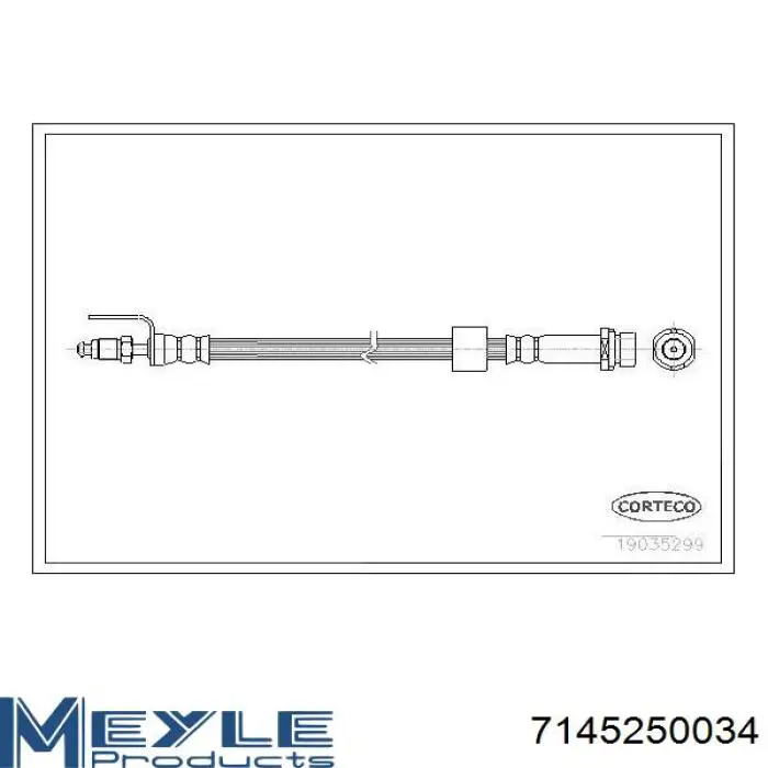  Latiguillo de freno delantero para Ford Transit V347/8