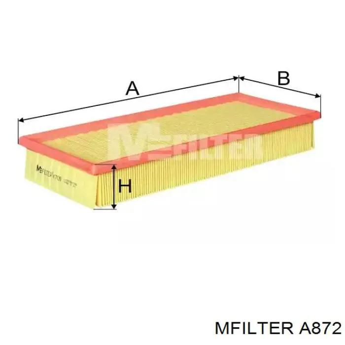 A872 Mfilter filtro de aire