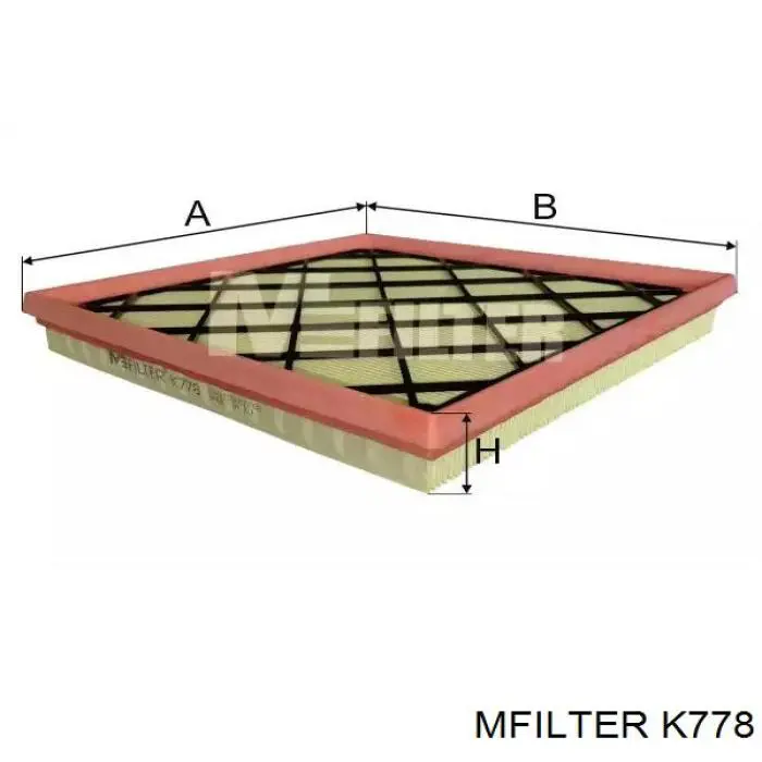 K778 Mfilter filtro de aire