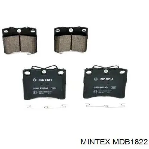 MDB1822 Mintex pastillas de freno delanteras