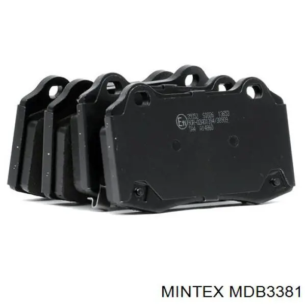 MDB3381 Mintex pastillas de freno traseras