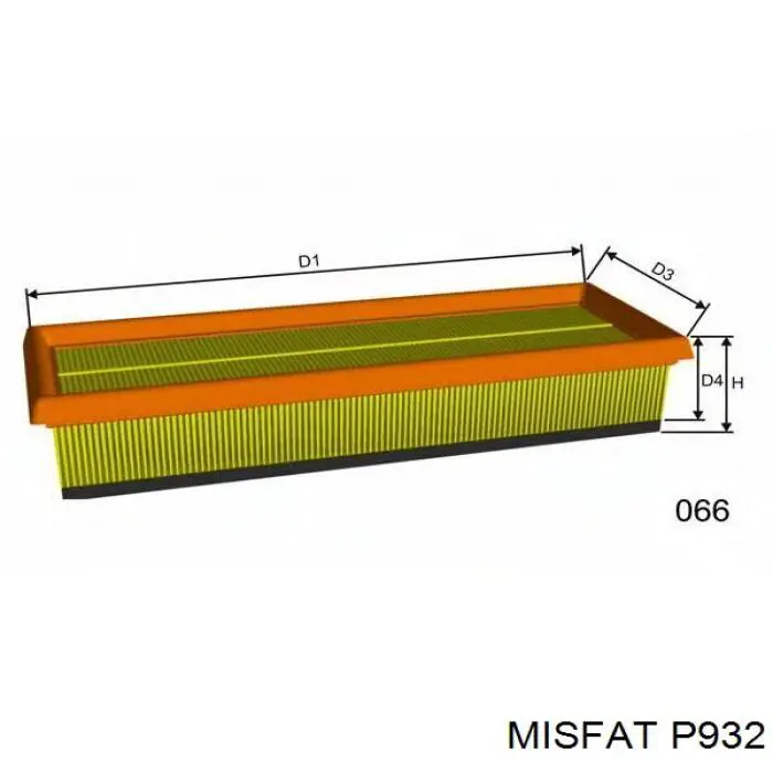 P932 Misfat filtro de aire