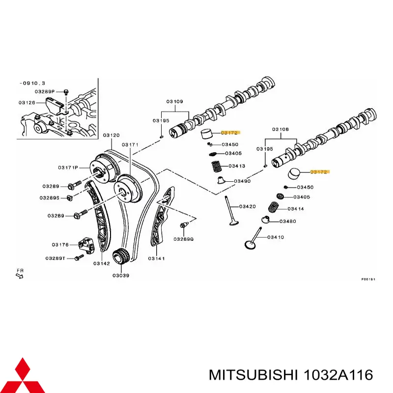 1032A116 Mitsubishi 