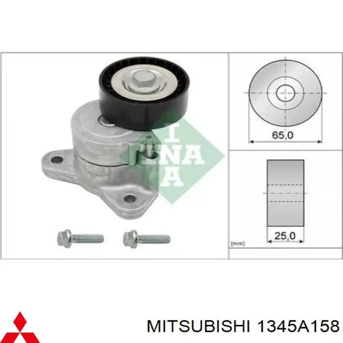 1345A158 Mitsubishi tensor de correa, correa poli v