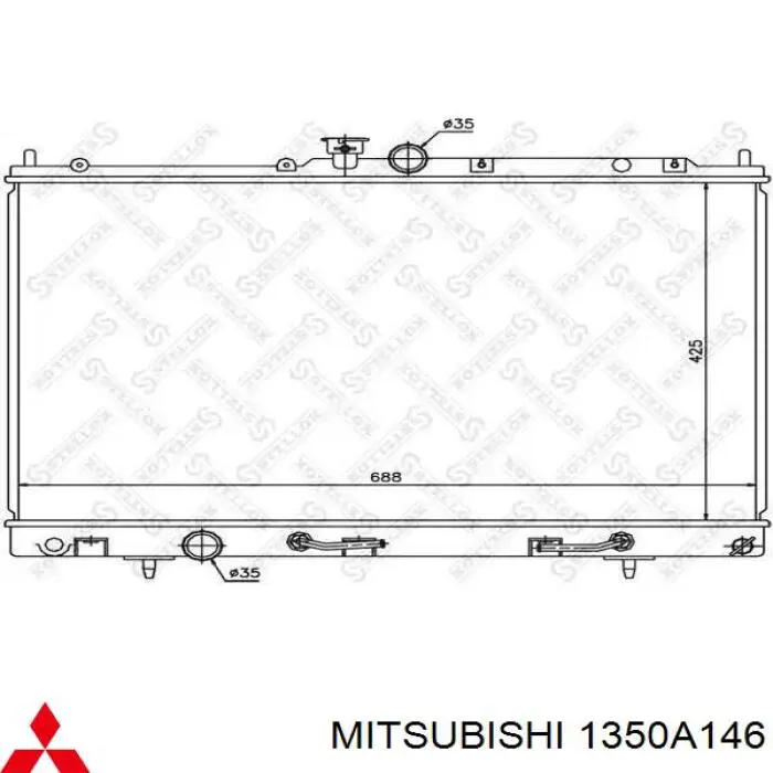 1350A146 Mitsubishi radiador refrigeración del motor