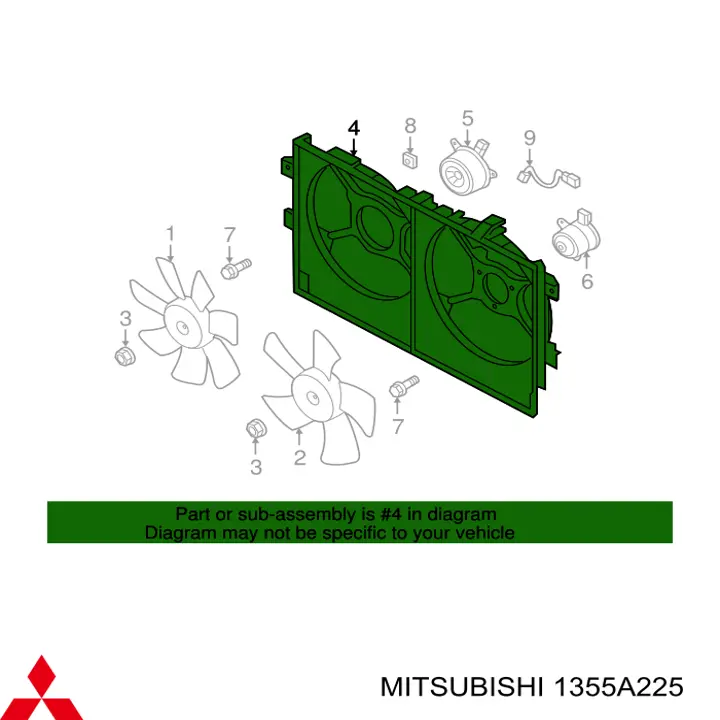  Bastidor radiador (armazón) para Mitsubishi ASX GA