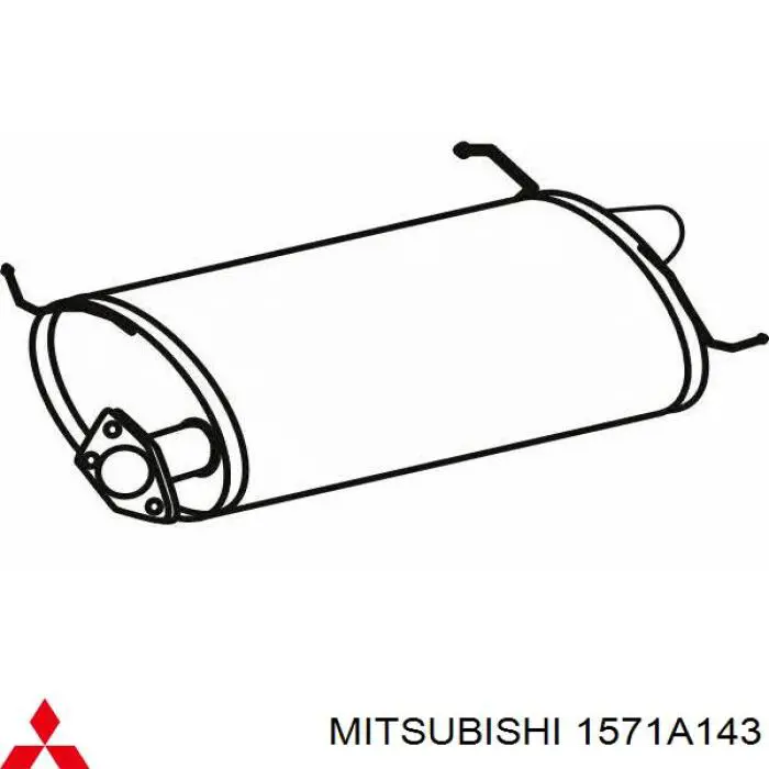  Silenciador posterior para Mitsubishi Grandis NAW