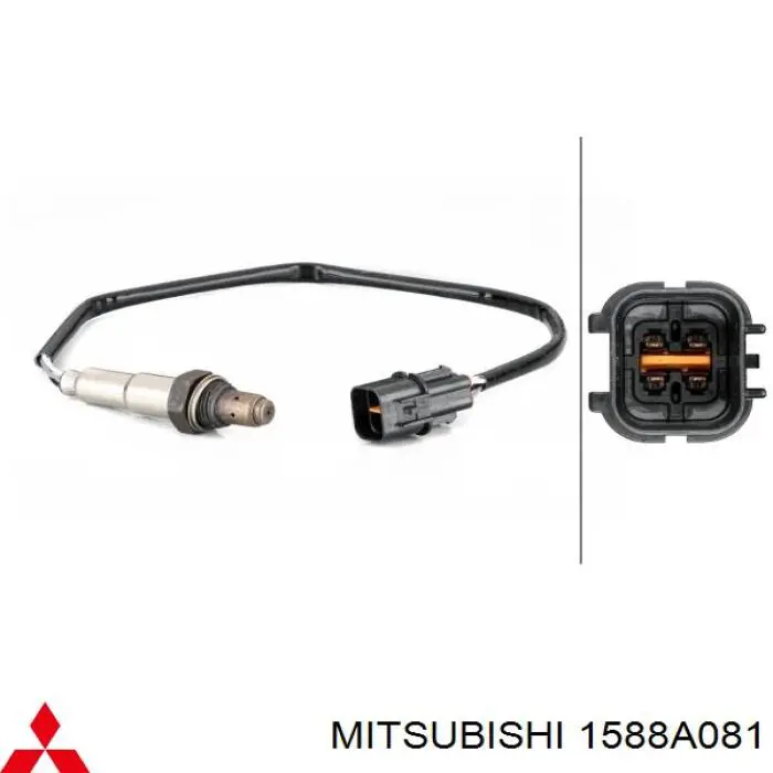 1588A081 Mitsubishi sonda lambda, sensor de oxígeno antes del catalizador izquierdo