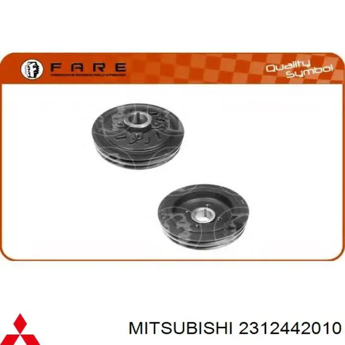 2312442010 Mitsubishi polea, cigüeñal